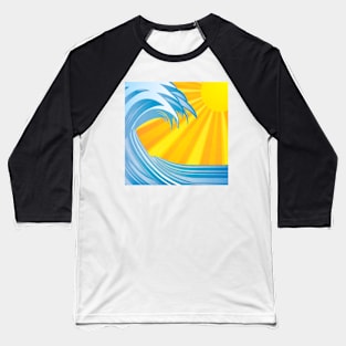 Big Wave on a Sunny Day Baseball T-Shirt